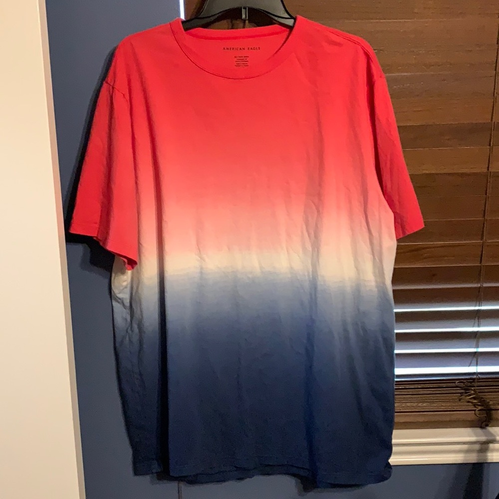American Eagle Tri Color Short Sleeved Tee